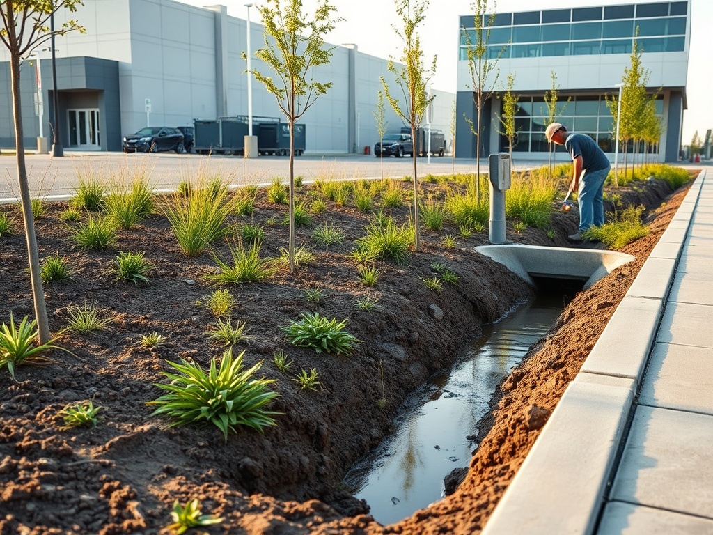 Stormwater requirements that influence commercial site design